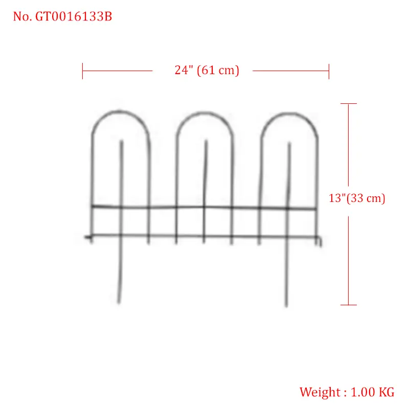 Custom Size Steel Garden Trellis – Decorative Fence with Multiple Paint Finishes