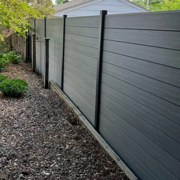 Easily Assembled Security Aluminium Garden Horizontal Slat Fence aluminium