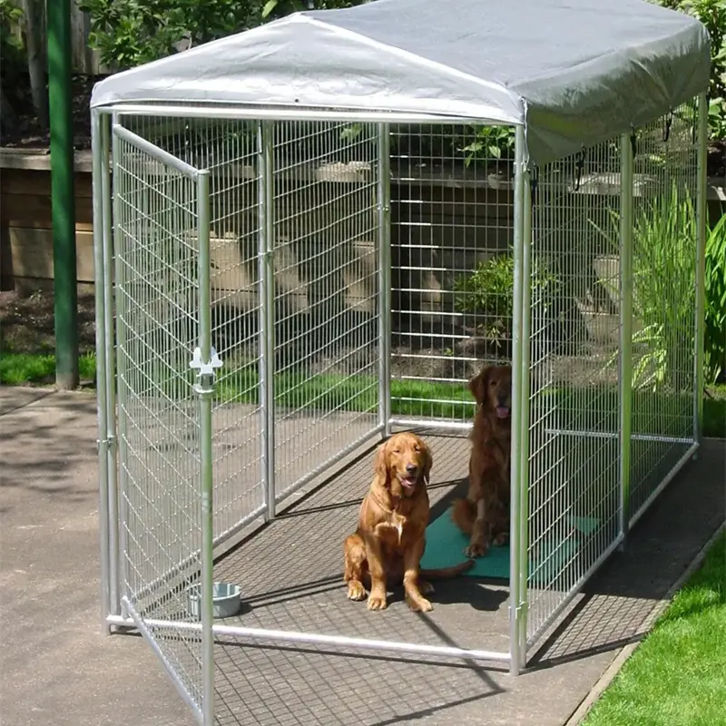 Galvanized Waterproof Animal Run Cage Outdoor Kennel Dog Kennel