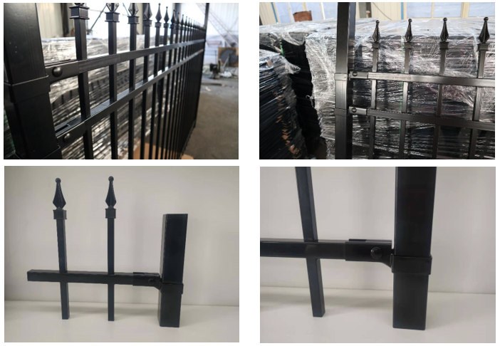 High Quality Ornamental Wrought Iron Steel Fence Panel-details6