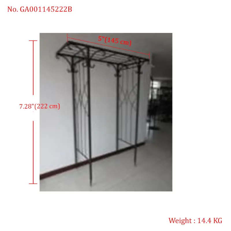 Modern Square Metal Garden Arch Rust-Proof Steel Support for Climbing Plants