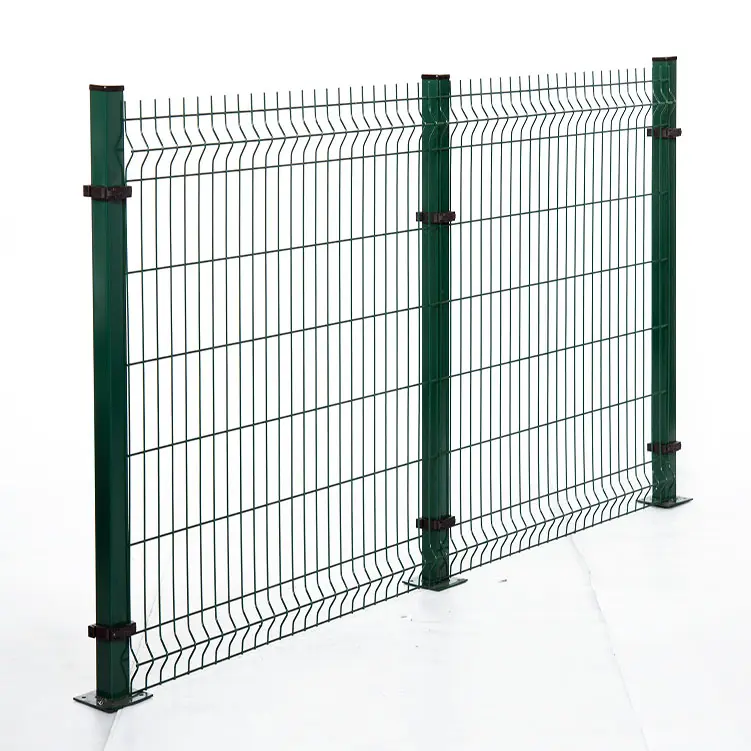 Outdoor metal 3d Curved Welded Wire Mesh Garden Fence panel