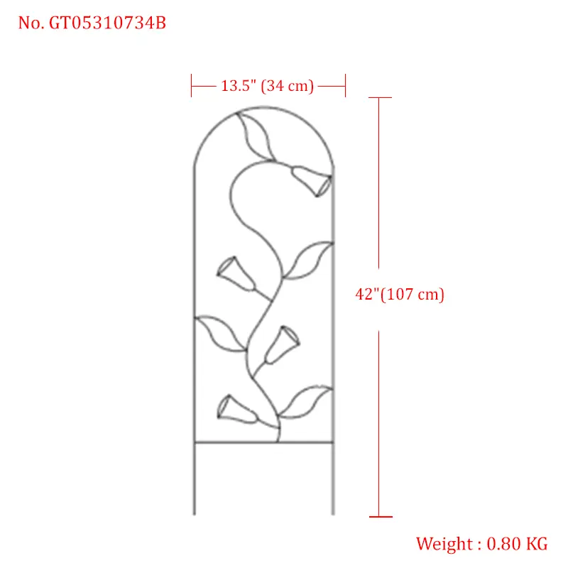 Trellis for Climbing Plants Outdoor,, Generic Metal Garden Trellis, Rustproof, Easy Assembly
