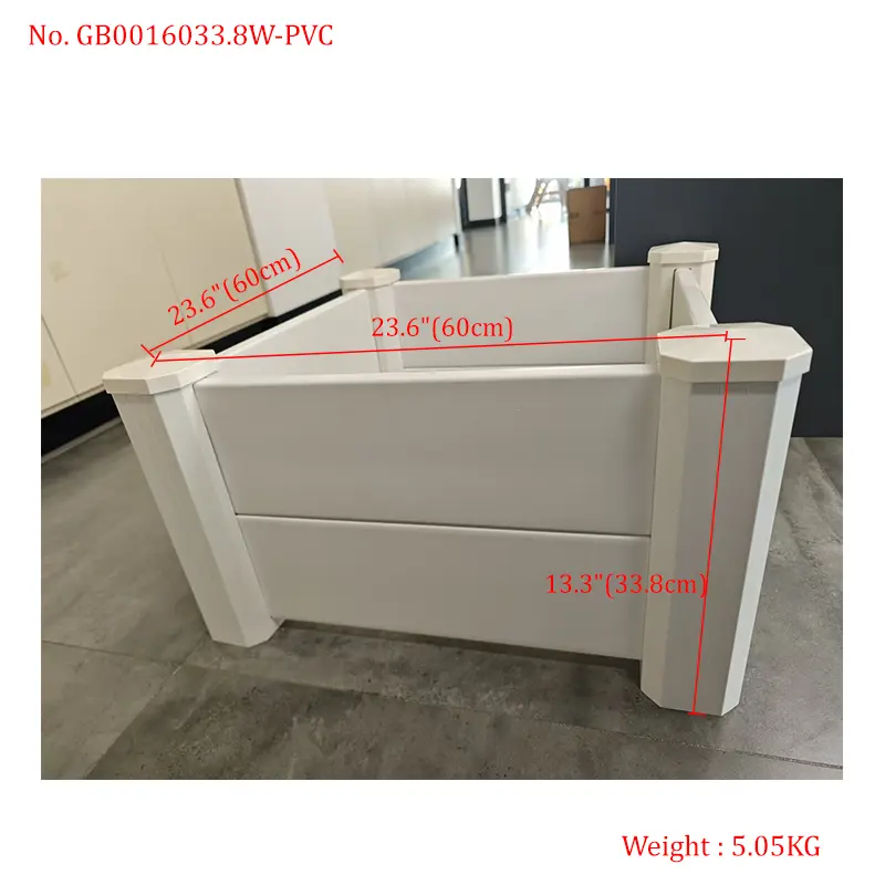 UV-Resistant PVC Raised Garden Bed – No-Tool Setup for Small Spaces